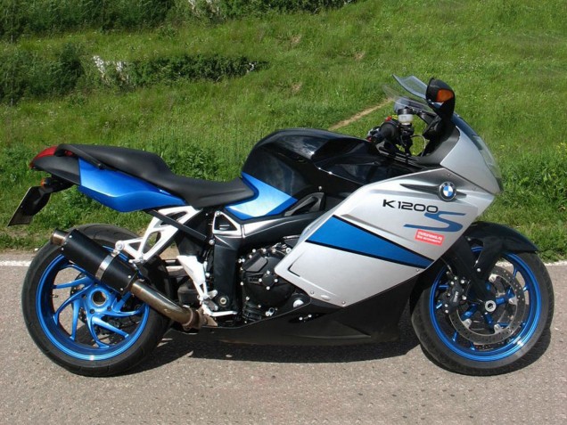 Lojas Carenagem Moto BMW K1200S 2005-2010 - Prata Azul Preto