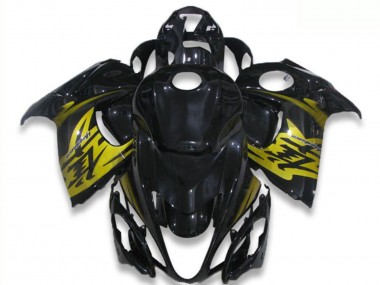 Lojas Carenagens Moto Suzuki GSXR 1300 Hayabusa 2008-2020 - Preto Brilhante Amarelo