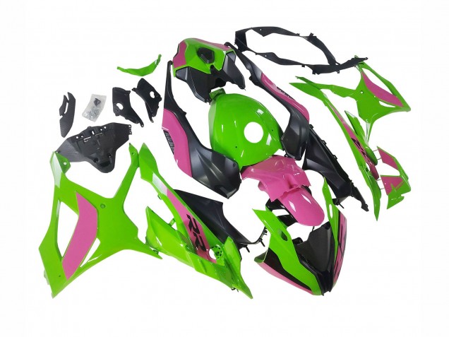 Lojas Carenagens Moto BMW S1000RR 2023-2024 - Rosa Verde Preto