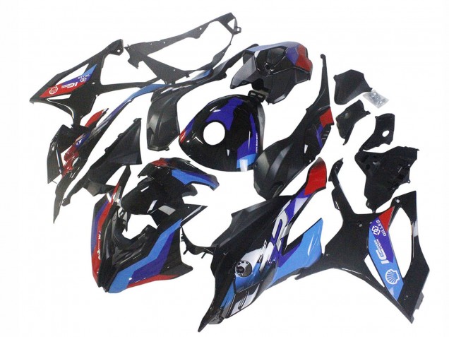 Lojas Carenagem Moto BMW S1000RR 2023-2024 - Preto Azul Vermelho