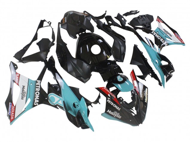Lojas Carenagens Moto BMW S1000RR 2023-2024 - Azul Claro Preto Fosco Petronas