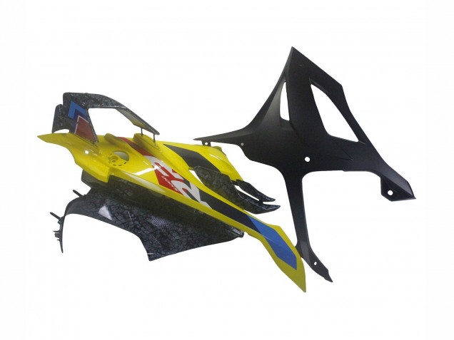 Lojas Carenagens Moto BMW S1000RR 2023-2024 - Amarelo Fibra de Carbono