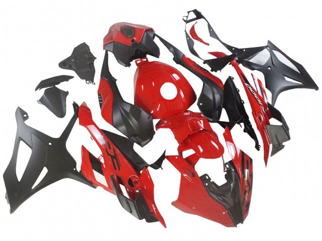 Lojas Carenagens Moto BMW S1000RR 2023-2024 - Vermelho Preto Fosco