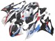 Lojas Carenagens Moto BMW S1000RR 2023-2024 - Branco Azul Vermelho Preto Fosco