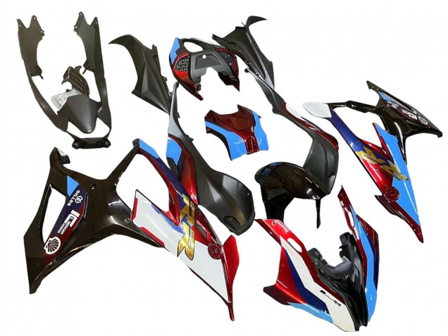 Lojas Carenagens Moto BMW S1000RR 2019-2022 - Preto Vermelho Azul