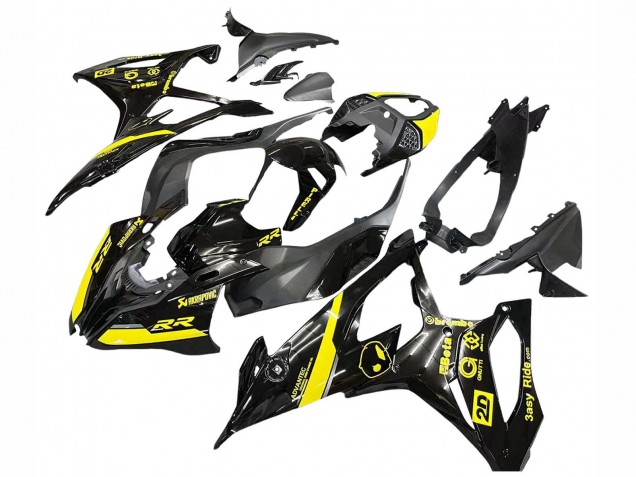 Lojas Carenagens Moto BMW S1000RR 2019-2022 - Preto Brilhante Amarelo