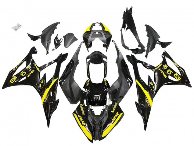 Lojas Carenagens Moto BMW S1000RR 2019-2022 - Preto Brilhante Amarelo