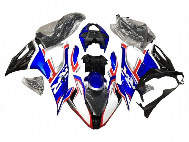 Lojas Carenagens Moto BMW S1000RR 2019-2022 - Azul Vermelho Branco Preto