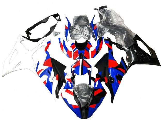 Lojas Carenagens Moto BMW S1000RR 2019-2022 - Azul Vermelho Branco