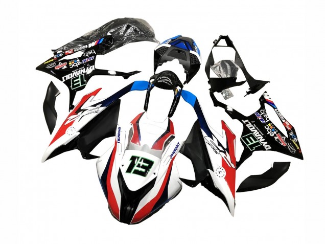 Lojas Carenagens Moto BMW S1000RR 2019-2022 - Preto Branco Vermelho 13