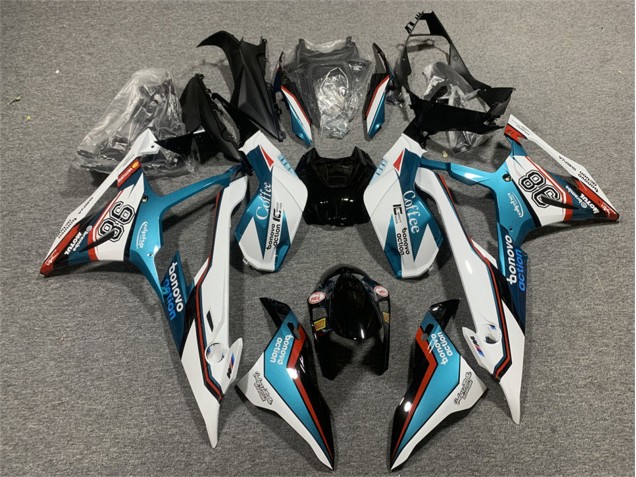 Lojas Carenagens Moto BMW S1000RR 2019-2022 - Azul Vermelho Branco Motul 98