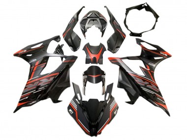 Lojas Carenagem Moto BMW S1000RR 2019-2022 - Preto Fosco Vermelho