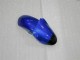 Lojas Carenagens Moto Kawasaki ZX6R 2000-2002 - Azul Preto Brilhante Elf Bridgestone