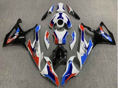 Lojas Carenagem Moto BMW S1000RR 2019-2022 - Branco Azul Vermelho