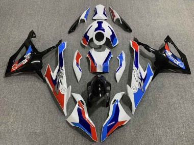 Lojas Carenagem Moto BMW S1000RR 2019-2022 - Branco Azul Vermelho