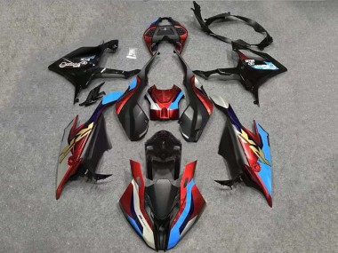 Lojas Kits Carenagem Moto BMW S1000RR 2019-2022 - Branco Azul Vermelho Preto