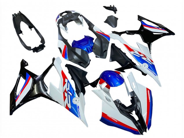 Lojas Carenagens Moto BMW S1000RR 2019-2022 - Branco Azul Vermelho