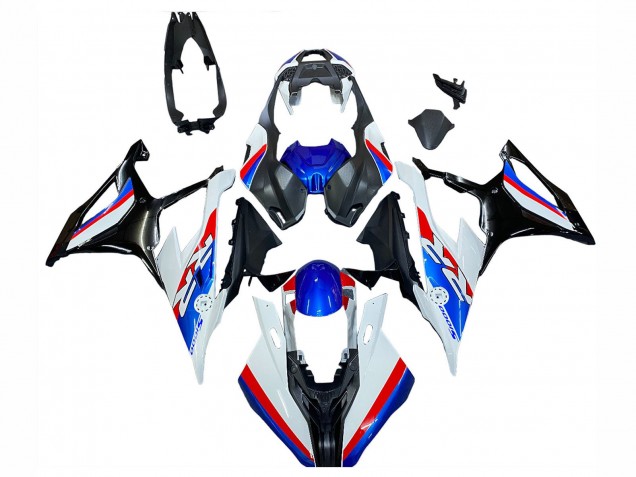 Lojas Carenagens Moto BMW S1000RR 2019-2022 - Branco Azul Vermelho
