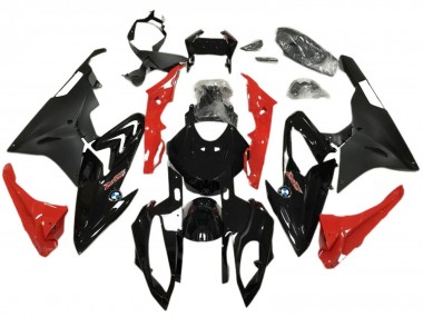Lojas Kit Carenagens Moto BMW S1000RR 2017-2018 - Vermelho Preto Brilhante Preto Fosco