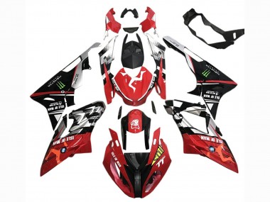 Lojas Carenagens Moto BMW S1000RR 2017-2018 - Branco Vermelho Preto Fosco Verde Monstro