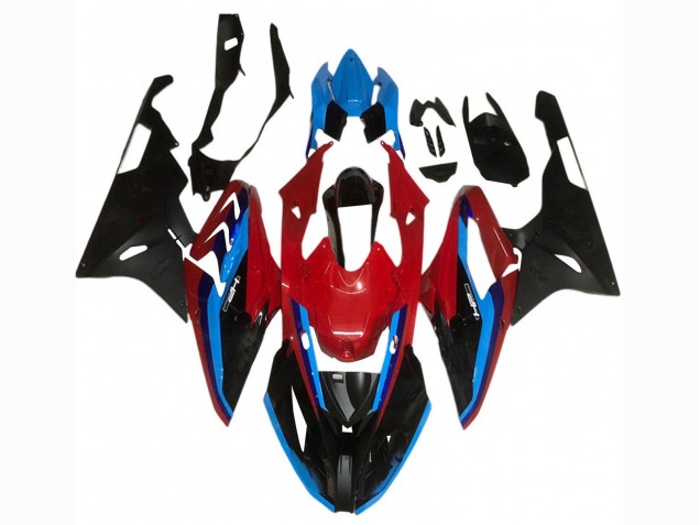 Lojas Carenagens Moto BMW S1000RR 2017-2018 - Azul Vermelho Preto