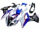 Lojas Carenagem Moto BMW S1000RR 2017-2018 - Branco Azul Vermelho Preto Brilhante