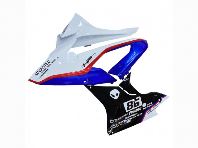 Lojas Carenagem Moto BMW S1000RR 2017-2018 - Branco Azul Vermelho Preto Brilhante