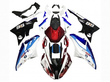Lojas Carenagem Moto BMW S1000RR 2017-2018 - Branco Azul Vermelho Preto