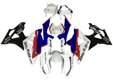 Lojas Kit Carenagens Moto BMW S1000RR 2017-2018 - Branco Azul Vermelho Preto Brilhante