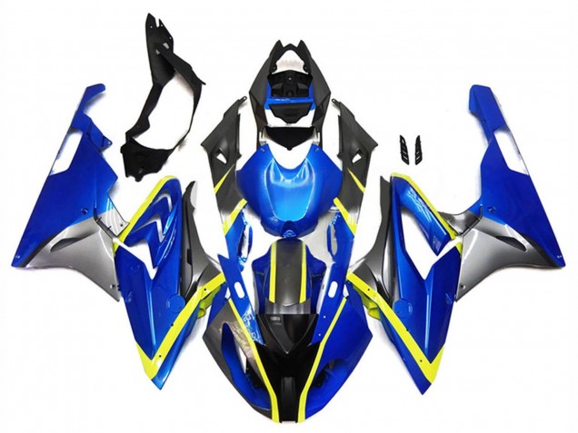 Lojas Carenagens Moto BMW S1000RR 2017-2018 - Prata Azul Amarelo