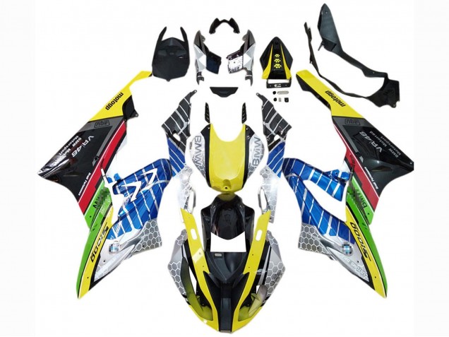 Lojas Carenagens Moto BMW S1000RR 2017-2018 - Amarelo Azul Vermelho Verde Preto VR