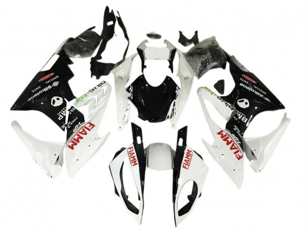 Lojas Carenagens Moto BMW S1000RR 2017-2018 - Branco Preto Fiamm