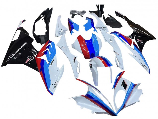 Lojas Kits Carenagem Moto BMW S1000RR 2015-2016 - Branco Vermelho Azul Preto Brilhante