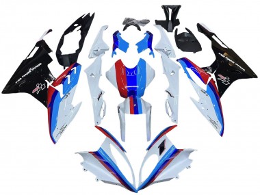 Lojas Kits Carenagem Moto BMW S1000RR 2015-2016 - Branco Vermelho Azul Preto Brilhante