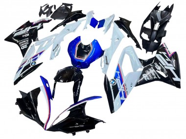 Lojas Kits Carenagem Moto BMW S1000RR 2015-2016 - Branco Azul Preto Brilhante