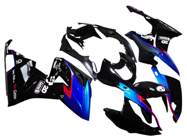 Lojas Carenagens Moto BMW S1000RR 2015-2016 - Vermelho Azul Preto Preto Brilhante