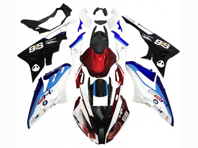 Lojas Kits Carenagem Moto BMW S1000RR 2015-2016 - Branco Vermelho Azul Preto