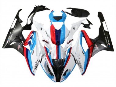 Lojas Carenagem Moto BMW S1000RR 2015-2016 - Branco Vermelho Azul Preto Fosco