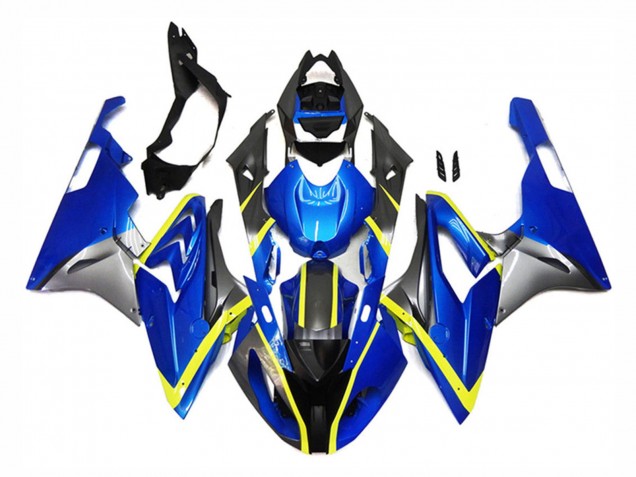 Lojas Carenagens Moto BMW S1000RR 2015-2016 - Prata Amarelo Azul