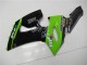 Lojas Carenagens Moto Kawasaki ZX6R 2005-2006 - Verde Preto Brilhante Elf