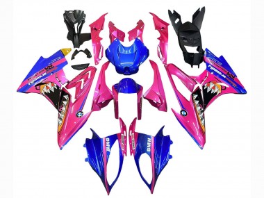 Lojas Carenagens Moto BMW S1000RR 2015-2016 - Rosa Azul Tubarão
