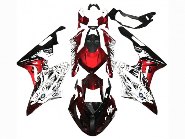 Lojas Carenagens Moto BMW S1000RR 2015-2016 - Branco Vermelho Preto