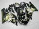 Lojas Carenagens Moto Kawasaki ZX6R 2005-2006 - Preto Brilhante Branco Ouro Lucky Strike