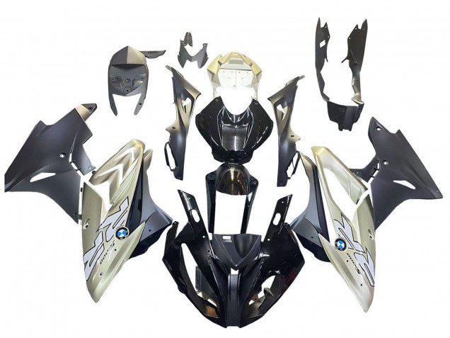 Lojas Carenagem Moto BMW S1000RR 2015-2016 - Prata Preto Brilhante Preto Fosco