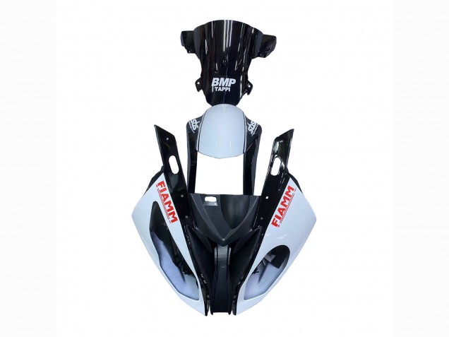 Lojas Carenagens Moto BMW S1000RR 2015-2016 - Branco Preto Brilhante Fiamm