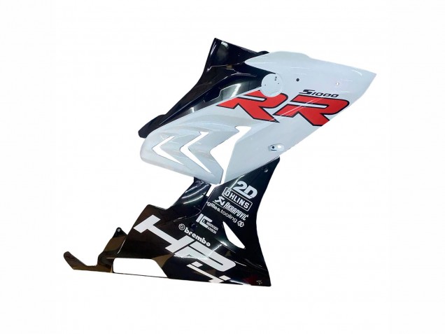 Lojas Carenagens Moto BMW S1000RR 2015-2016 - Branco Preto Brilhante