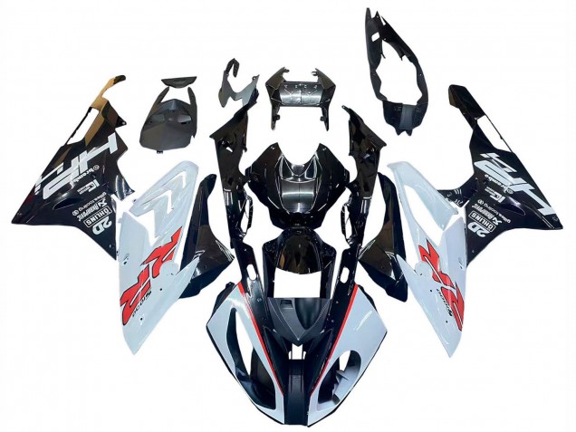 Lojas Carenagens Moto BMW S1000RR 2015-2016 - Branco Preto Brilhante