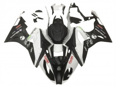Lojas Carenagens Moto BMW S1000RR 2015-2016 - Branco Preto Fosco HP Fiamm