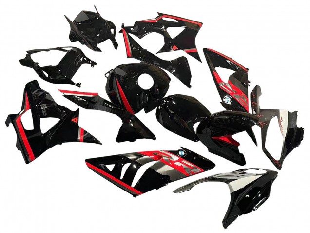 Lojas Carenagem Moto BMW S1000RR 2009-2014 - Vermelho Preto Brilhante