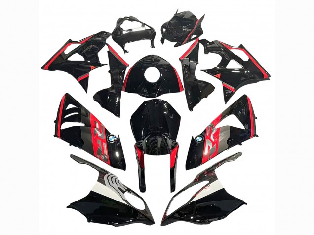 Lojas Carenagem Moto BMW S1000RR 2009-2014 - Vermelho Preto Brilhante